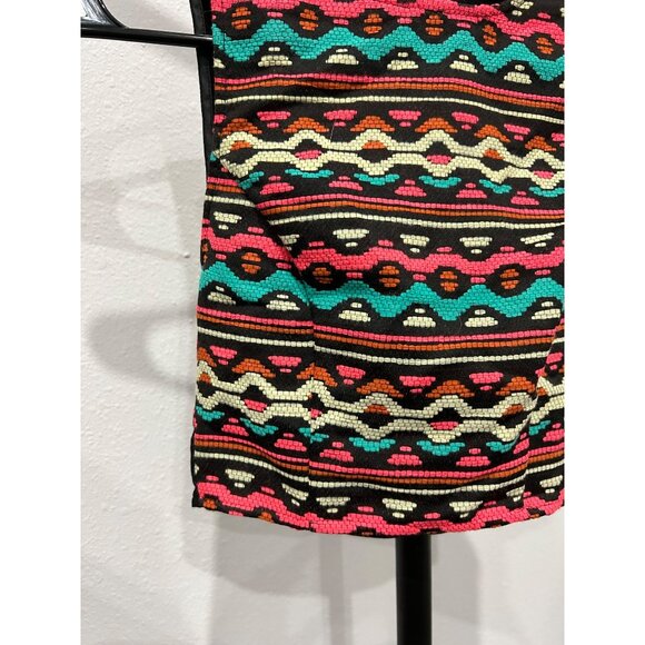 H&M Coachella NWT Womens Sleeveless Cropped Top Size 2 Boho Multicolor Pattern - Picture 4 of 8